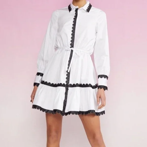 Cynthia Rowley | Dresses | Cynthia Rowley Cecily Embroidered Shirt Dress Xs  | Poshmark